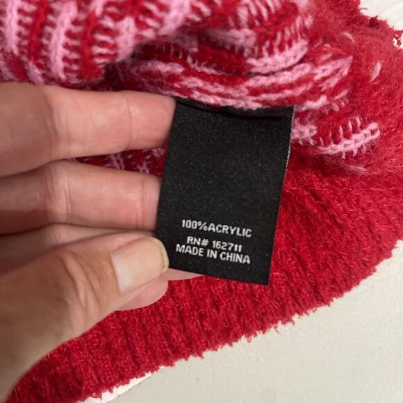 33 Degrees Christmas Cardigan Knit Sweater Plus Size 3XL Red Boxy Sparkle Button - Picture 9 of 10